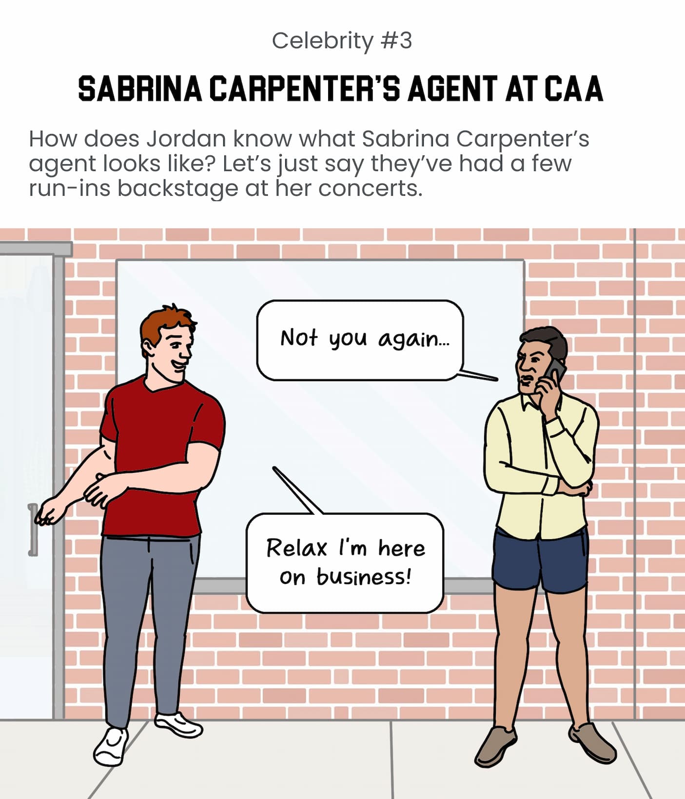 SABRINA CARPENTER'S AGENT AT CAA