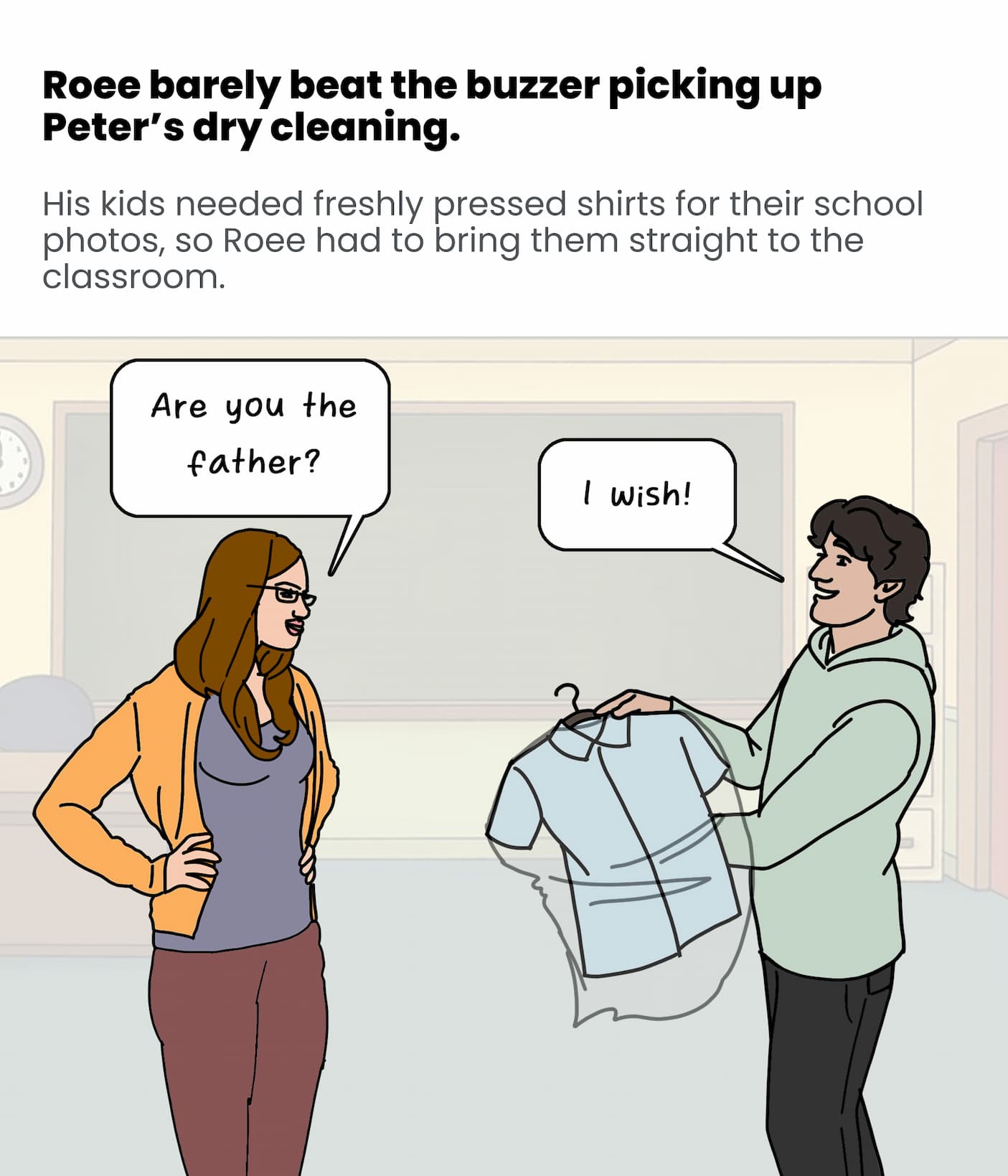 Roee beat the buzzer for the boss man