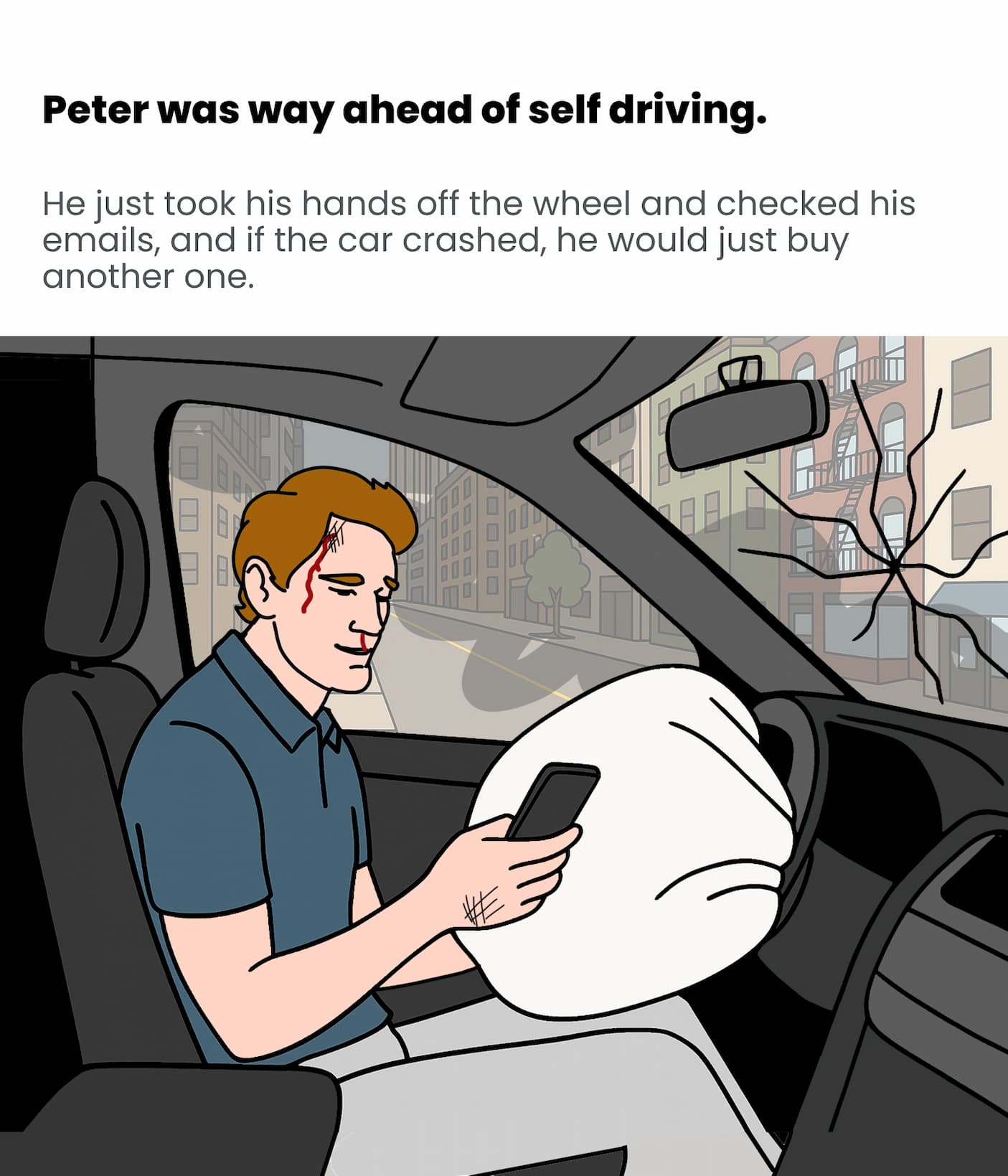 Peter was ahead of Self Driving