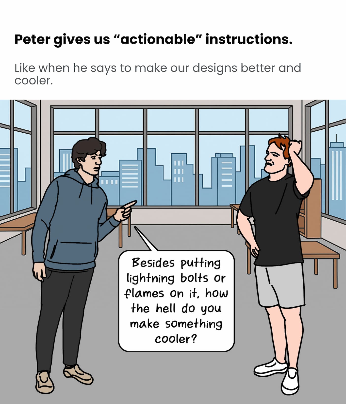 Peter gives us "actionable" instructions.