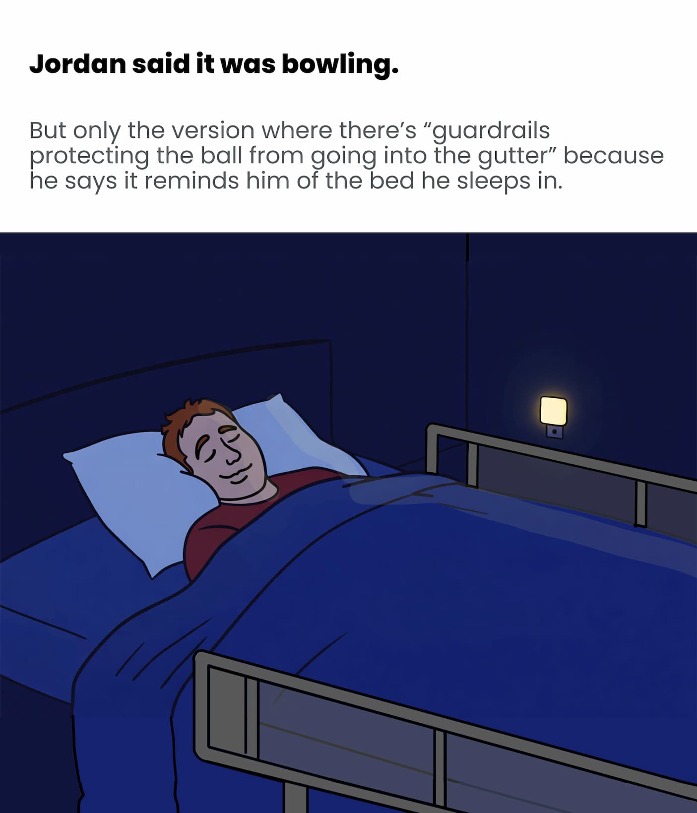 Jordan said it was bowling