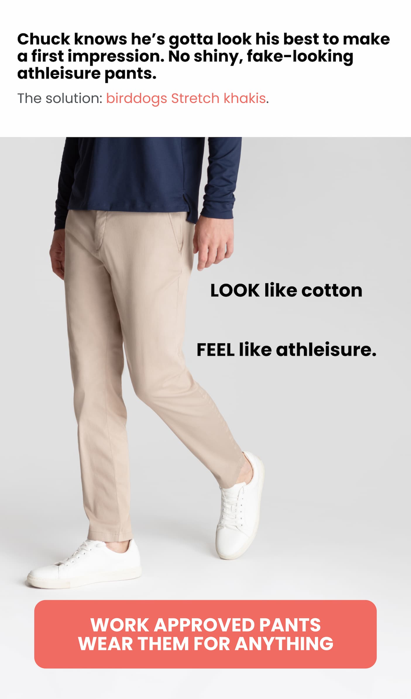 Look like cotton, feel like athleisure.