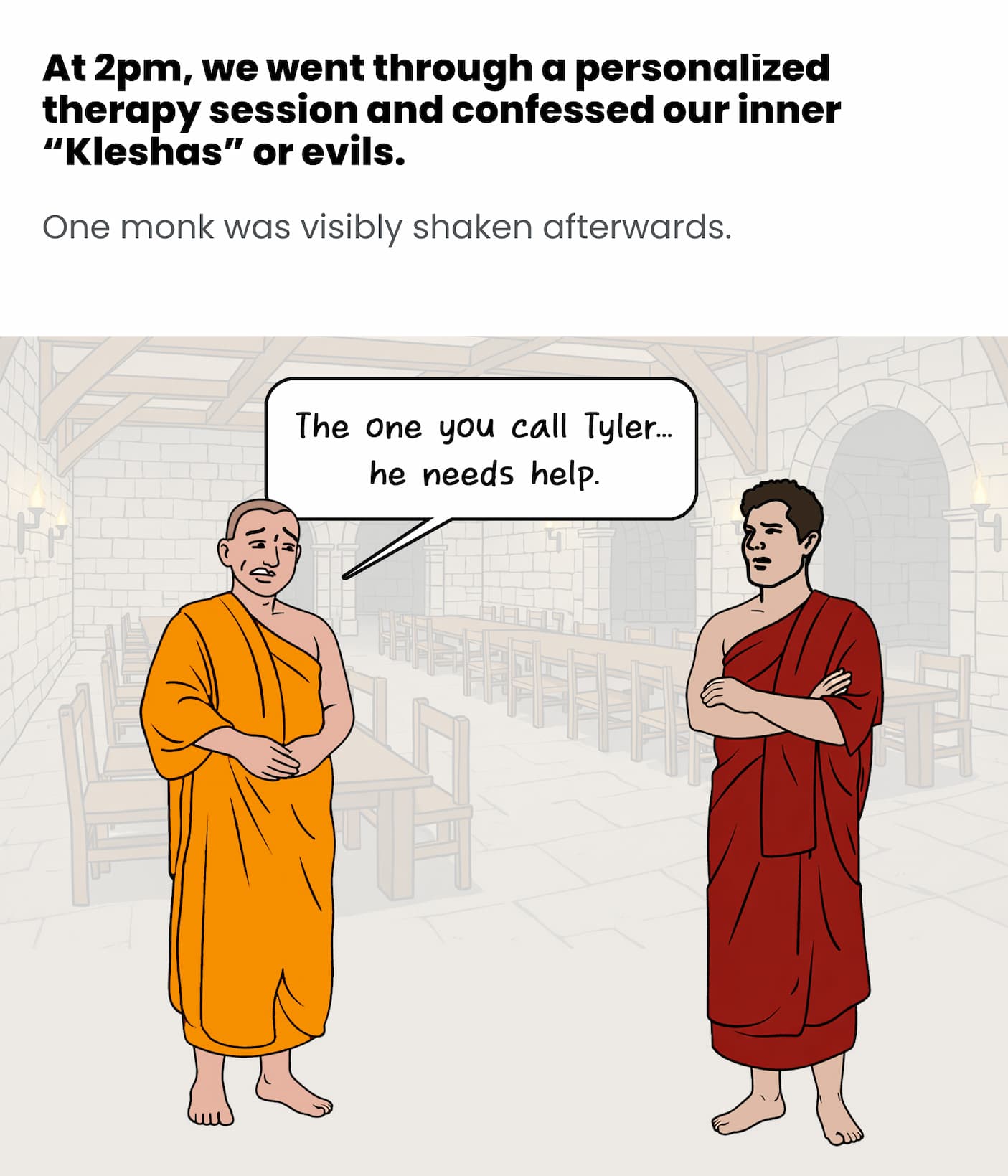 We confessed our inner evils