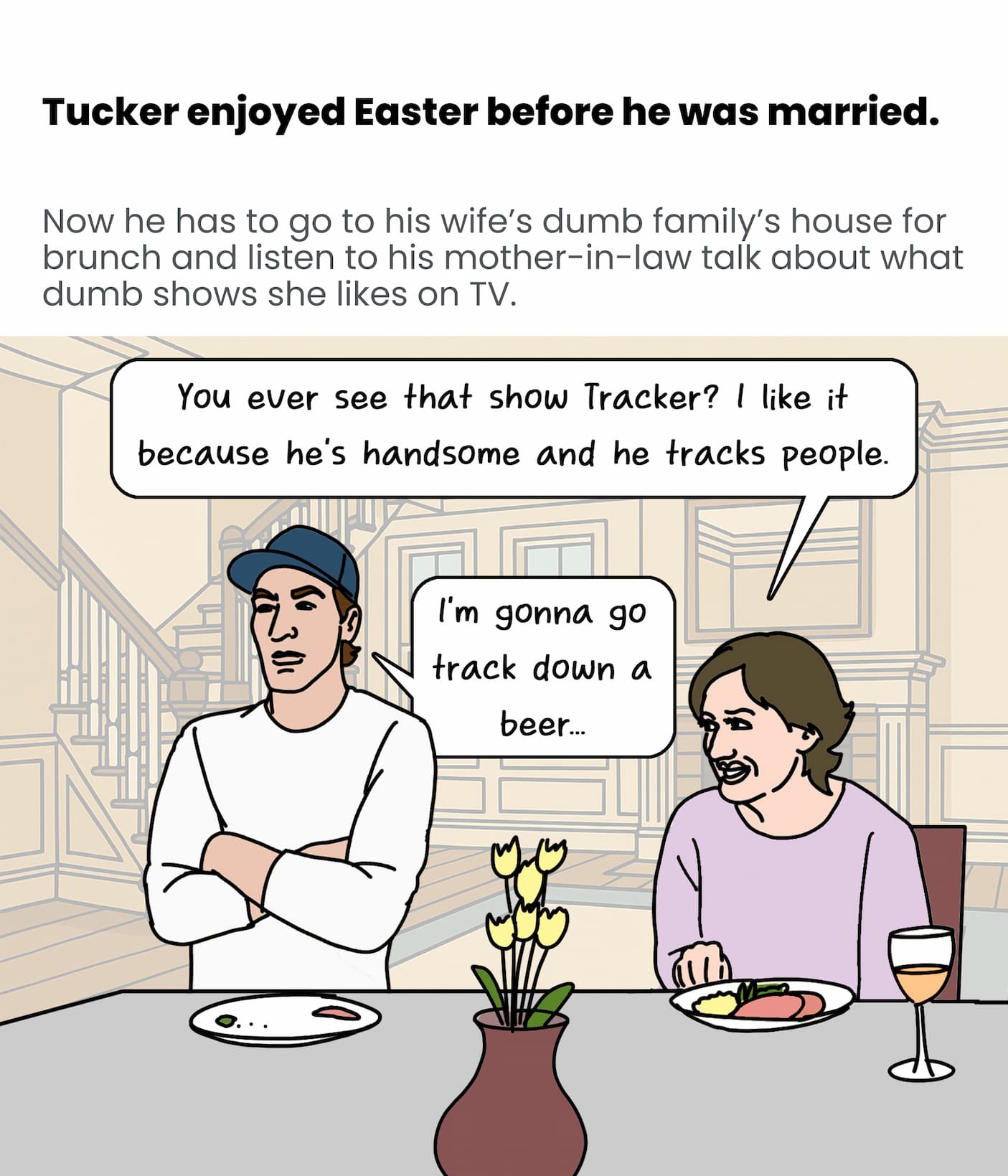 Tucker enjoyed Easter before he was married