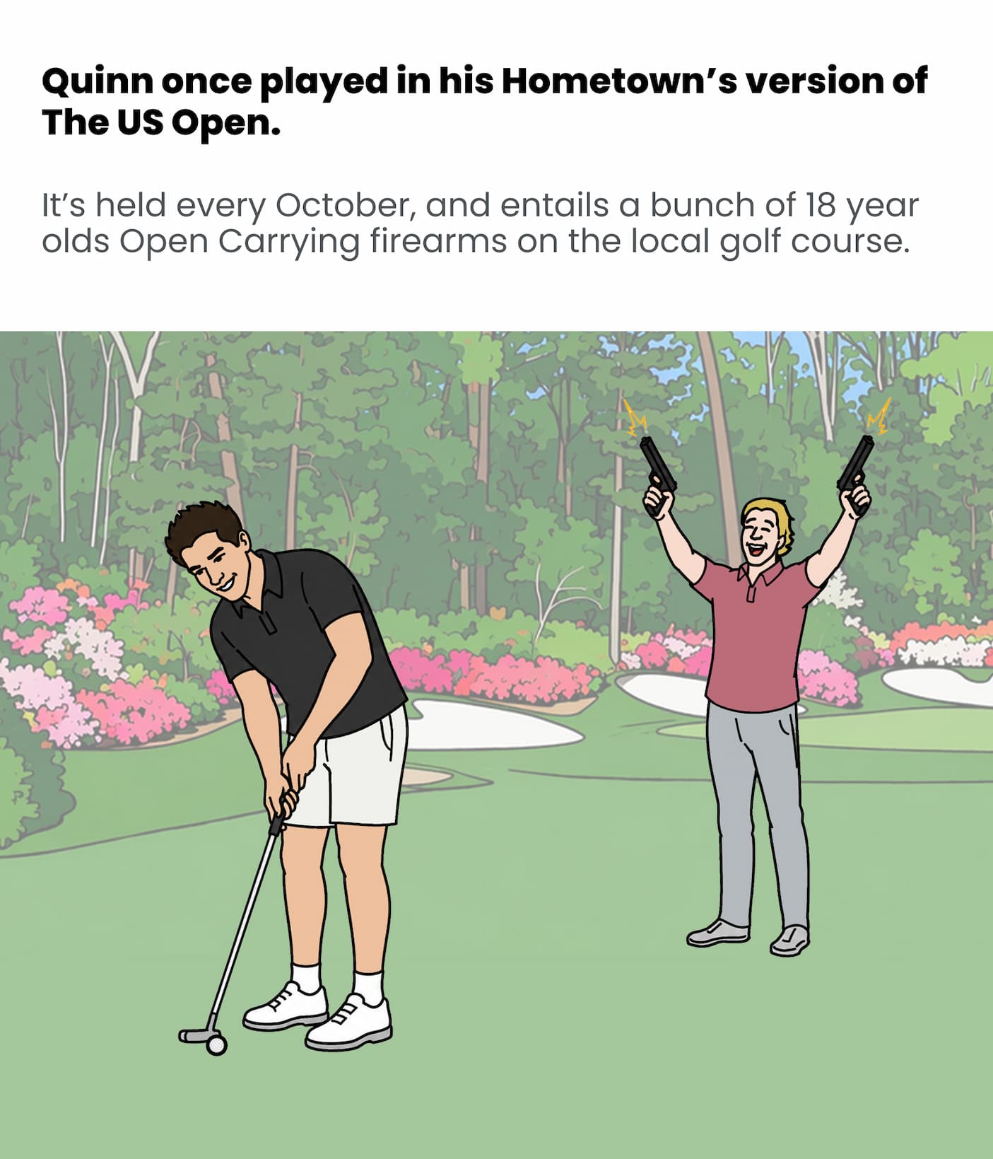 Quinn's hometown Open is very different
