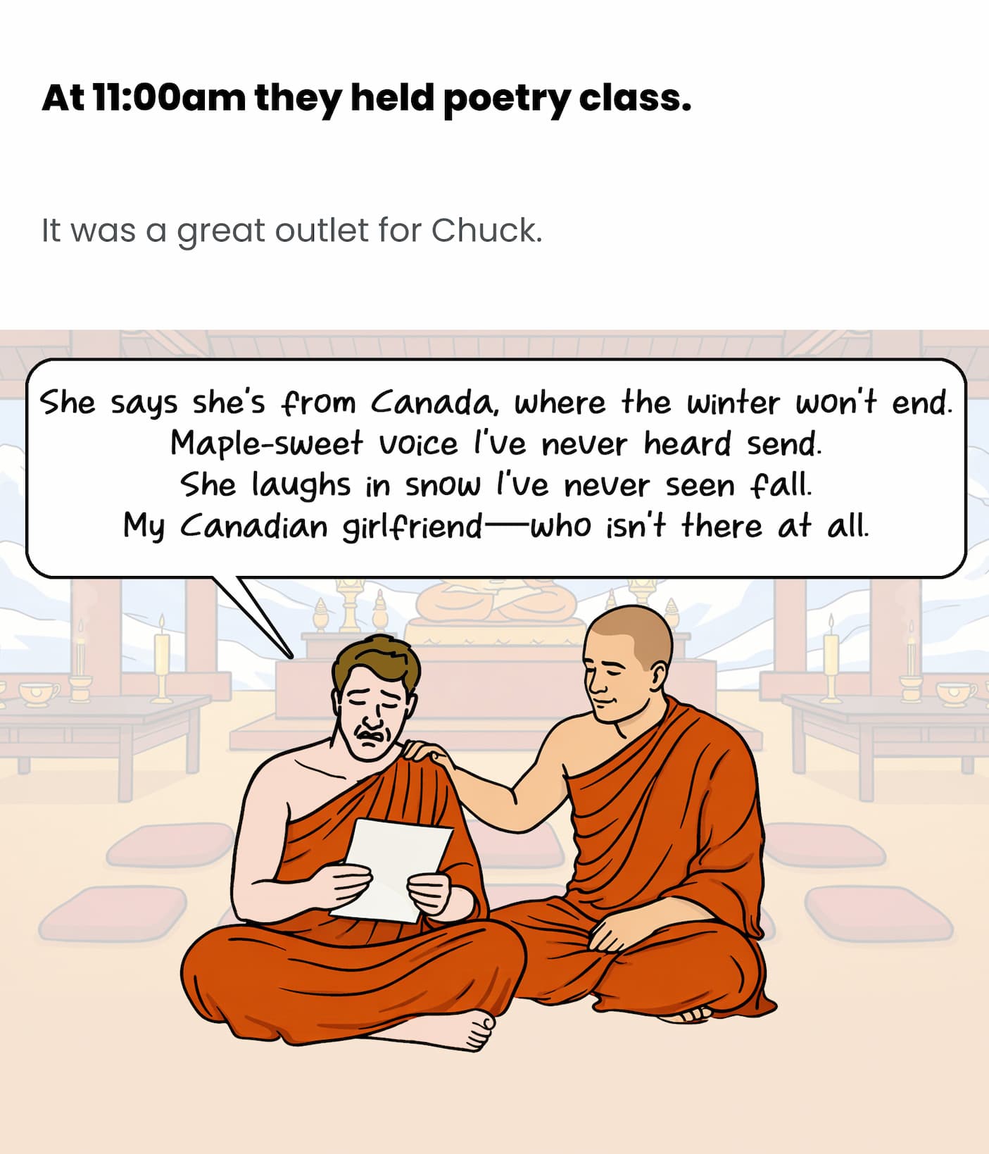 Poetry class was a staple