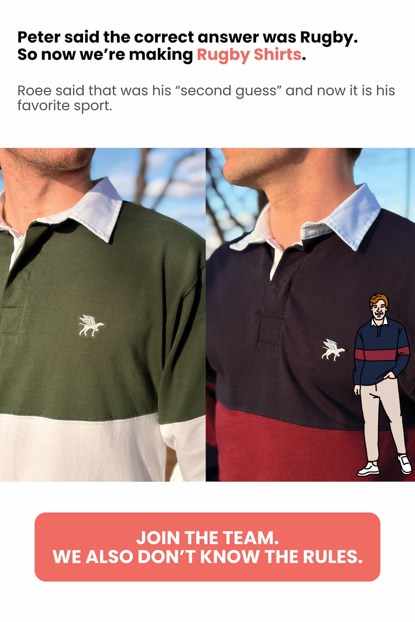 Join the team. We also don't know the rules.