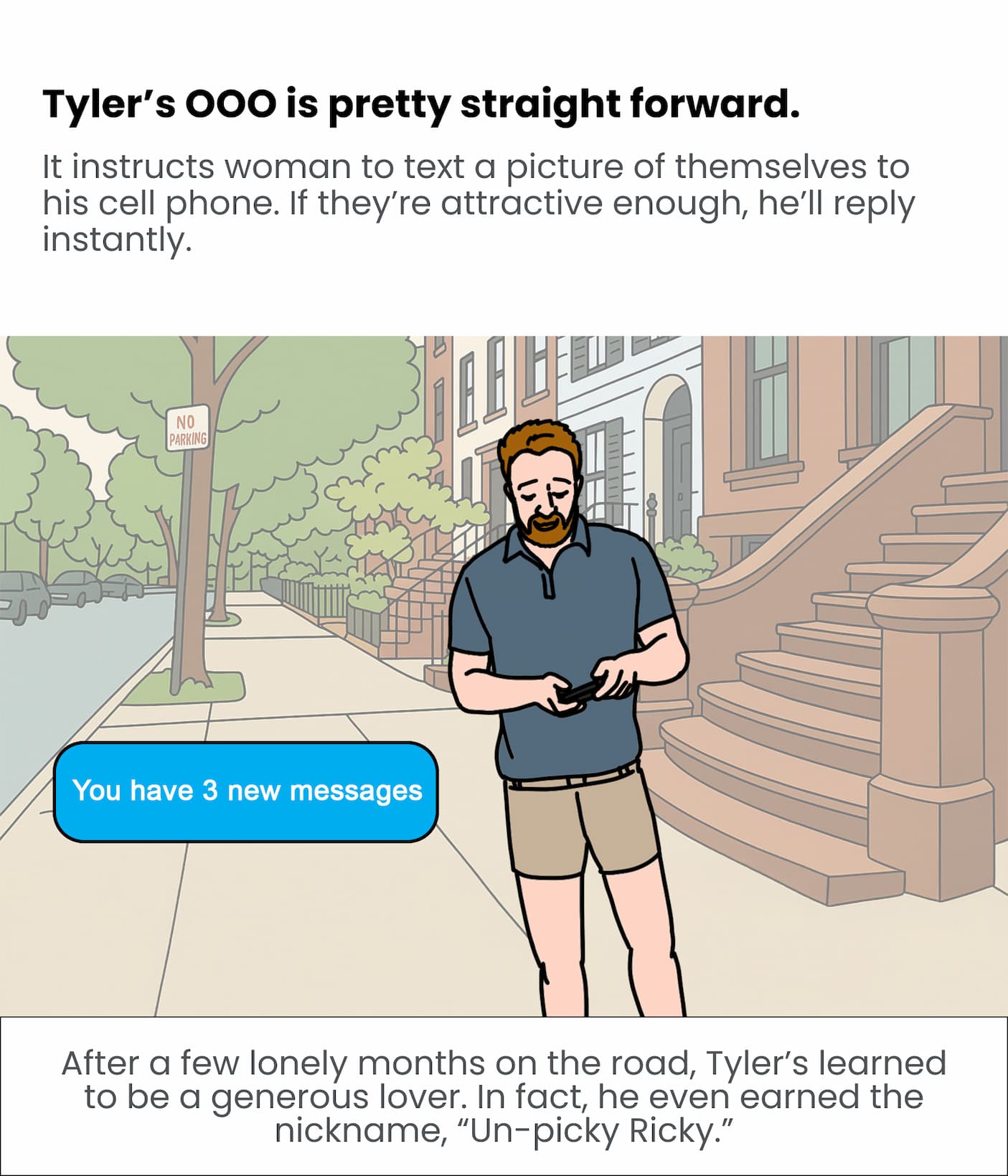Tyler's OOO is pretty straight forward.