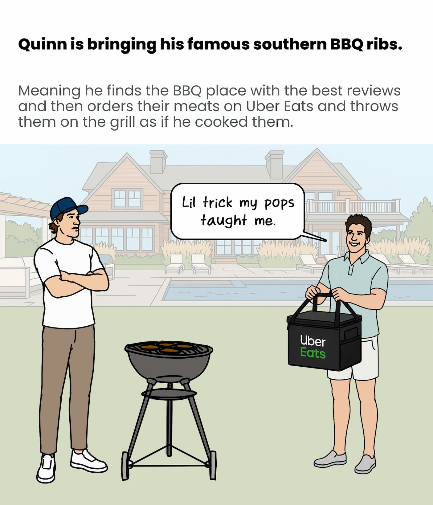 Quinn is bringing his famous southern BBQ ribs