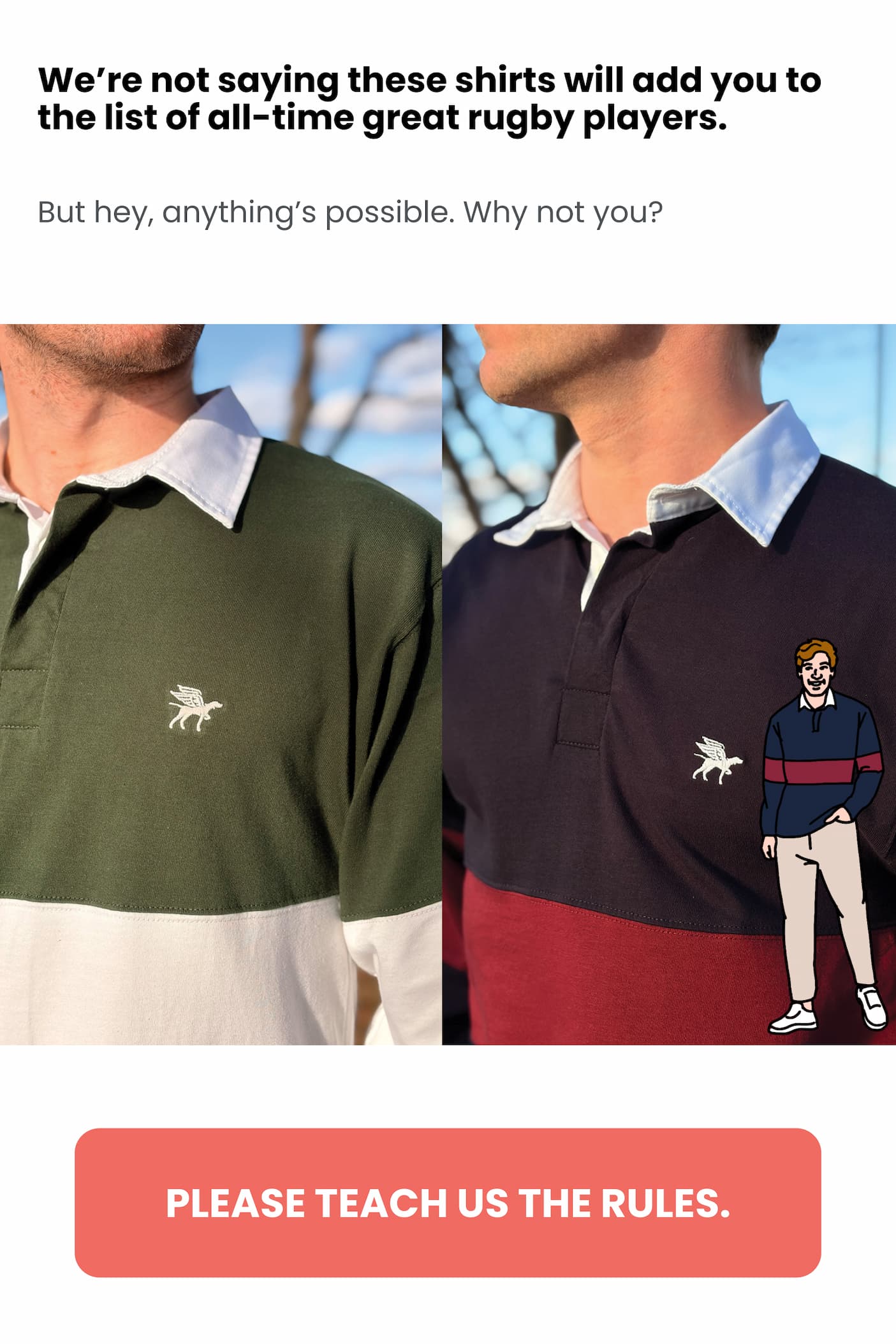 Yes, We're all pretending to be tough guys