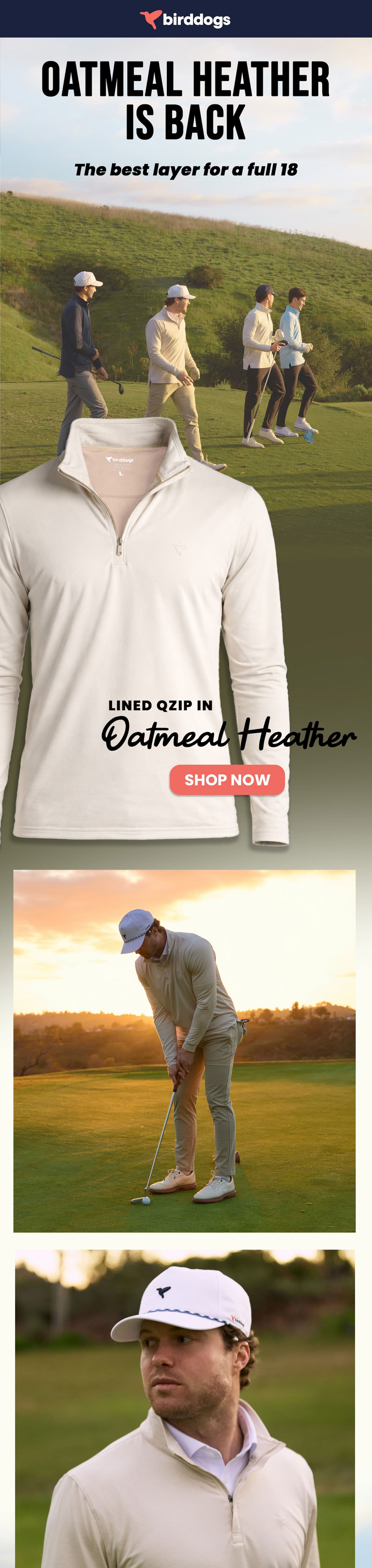 Oatmeal Heather QZip Is Back