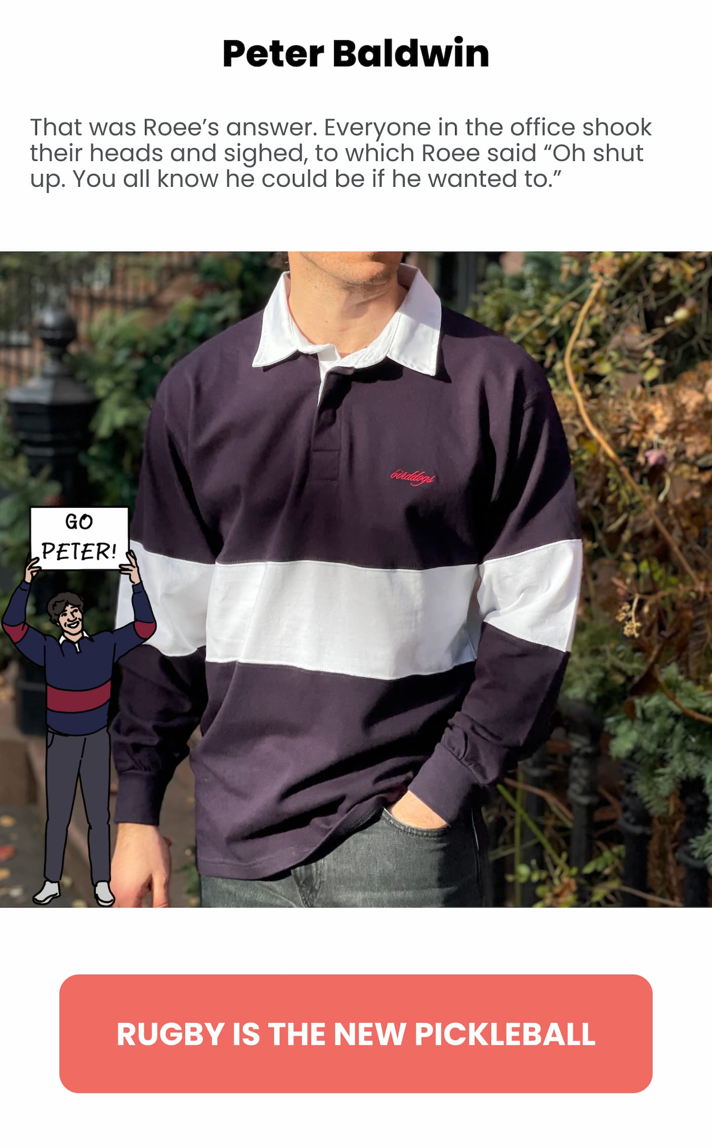 Yes, We're all pretending to be tough guys