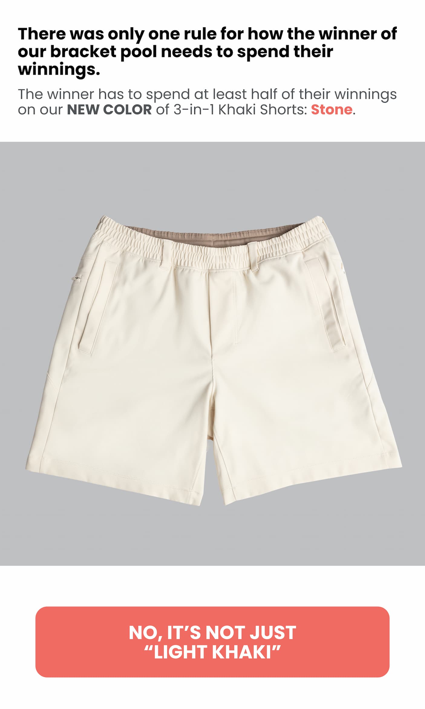 No, it's not just light khaki