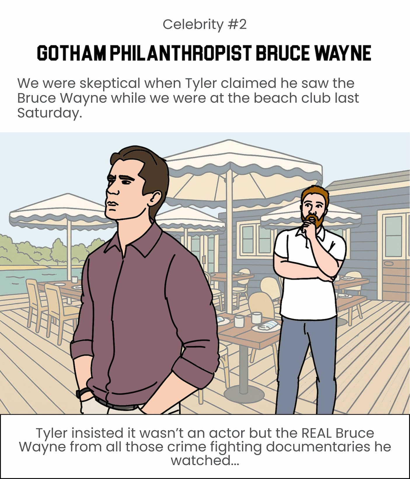 GOTHAM PHILANTHROPIST BRUCE WAYNE