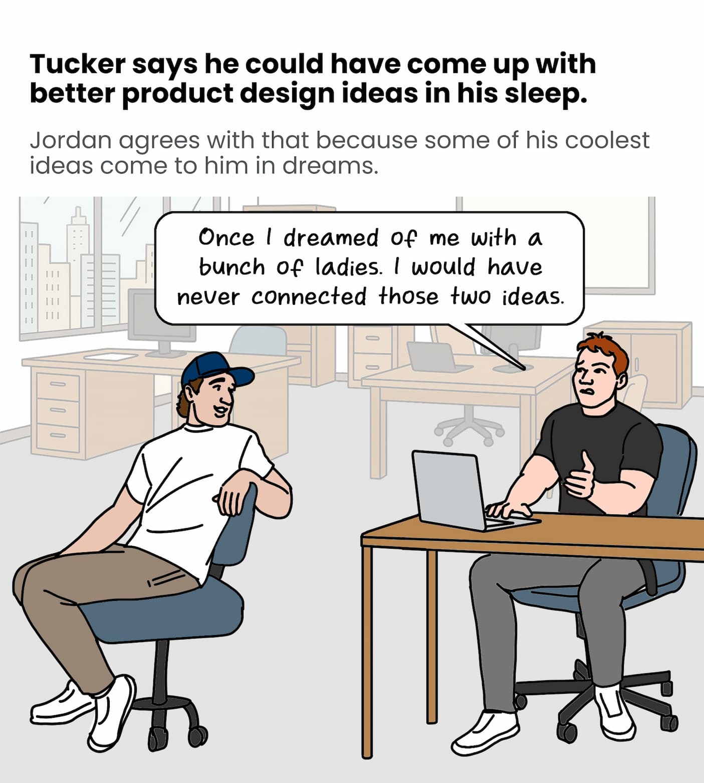 Tucker says he could have come up with better ideas in his sleep