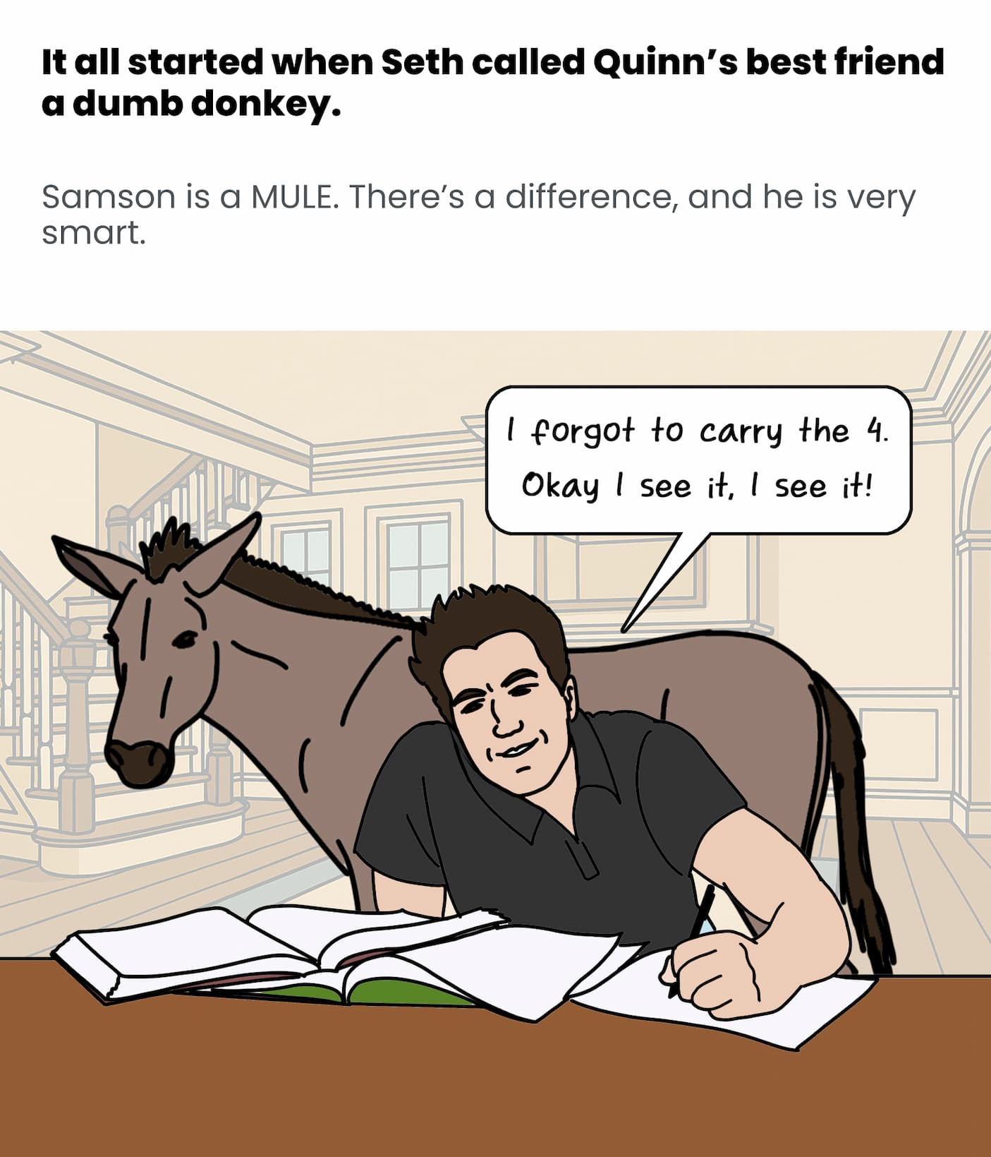 It all started when Seth called Samson dumb