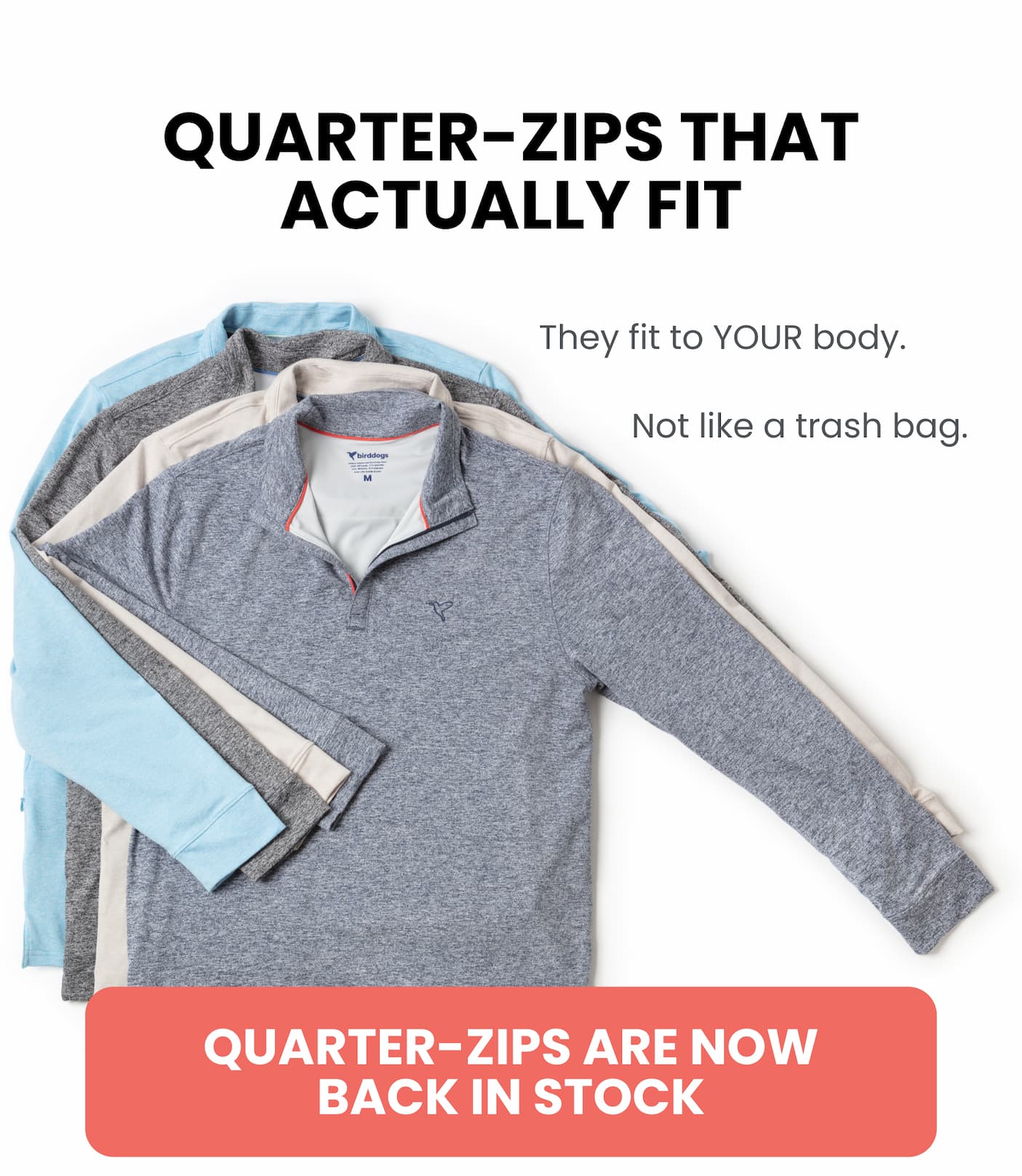 Quarter Zips That Actually Fit