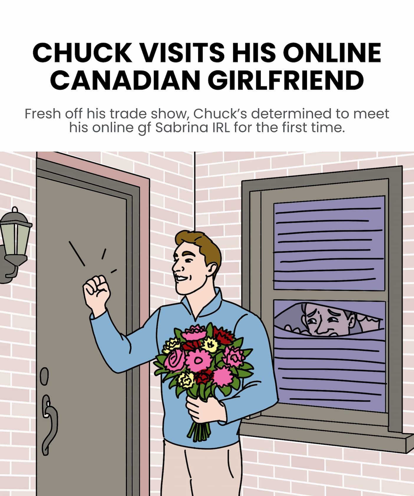 CHUCK VISITS HIS ONLINE CANADIAN GIRLFRIEND