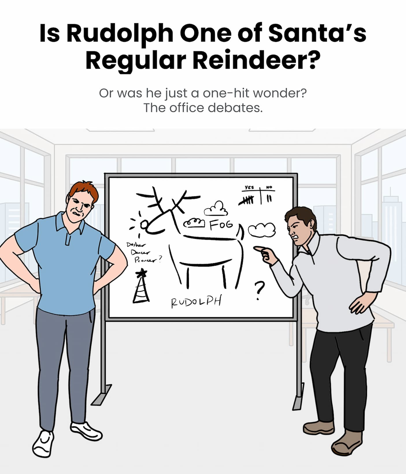 Is Rudolph One of Santa's Regular Reindeer?