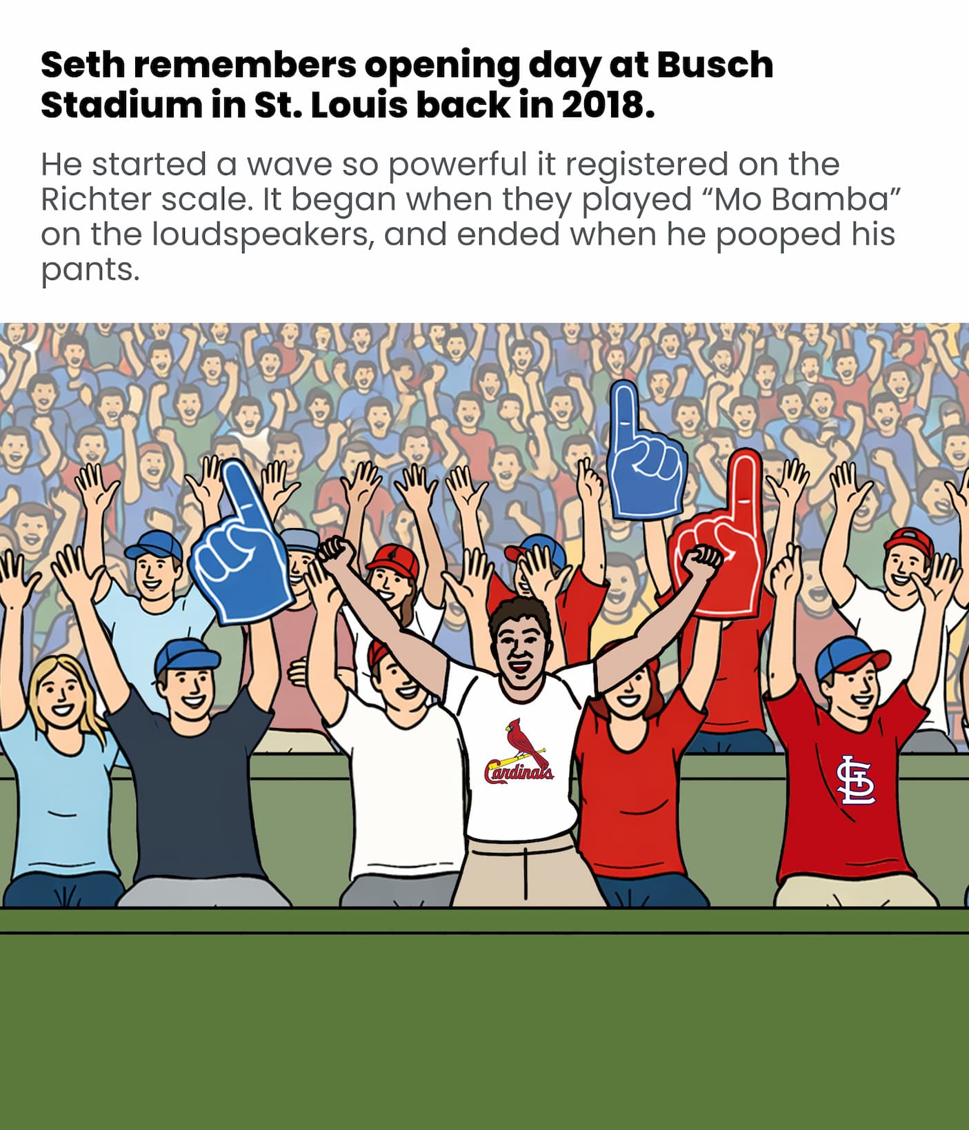 Seth started a massive wave in St Louis in 2018