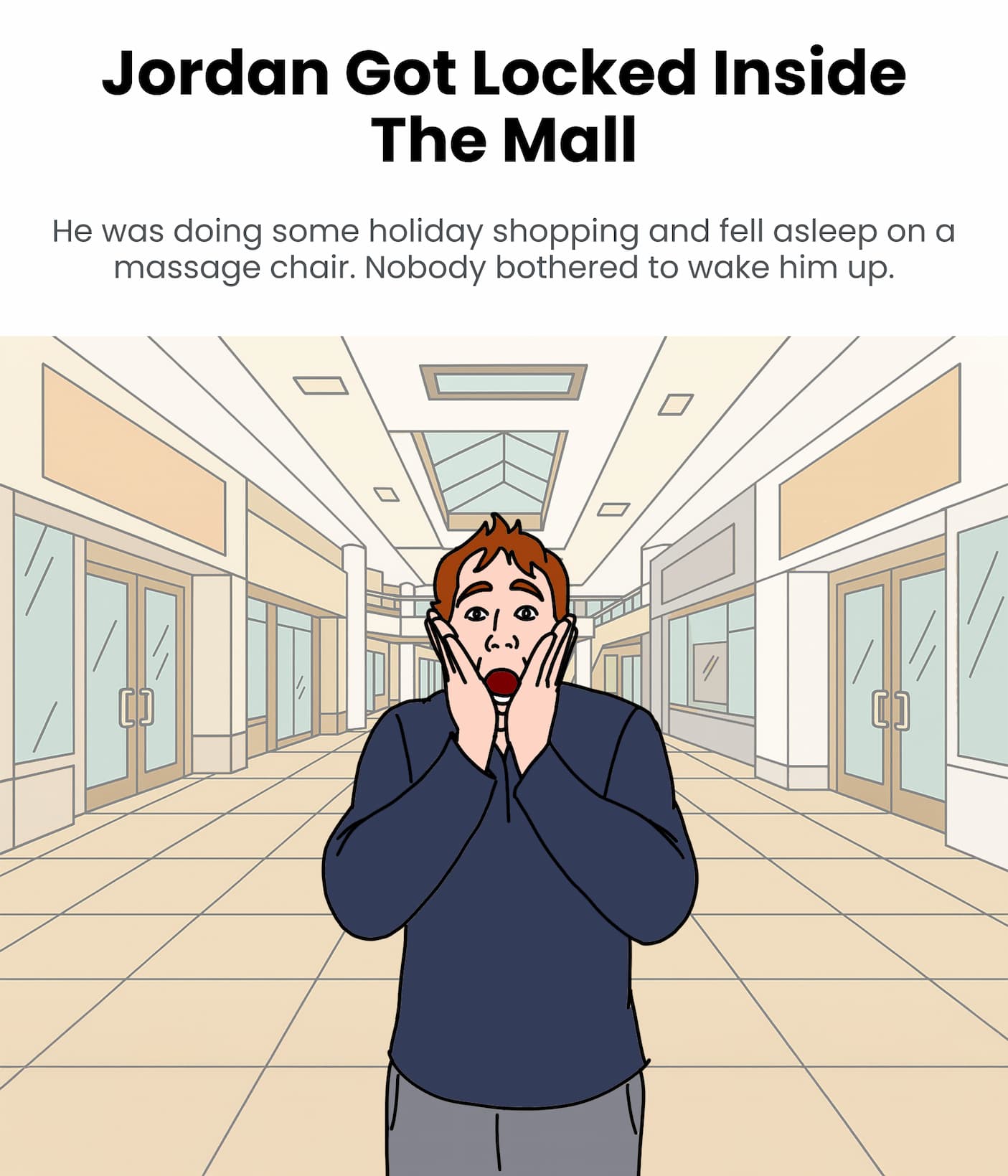 Jordan Got Locked Inside The Mall