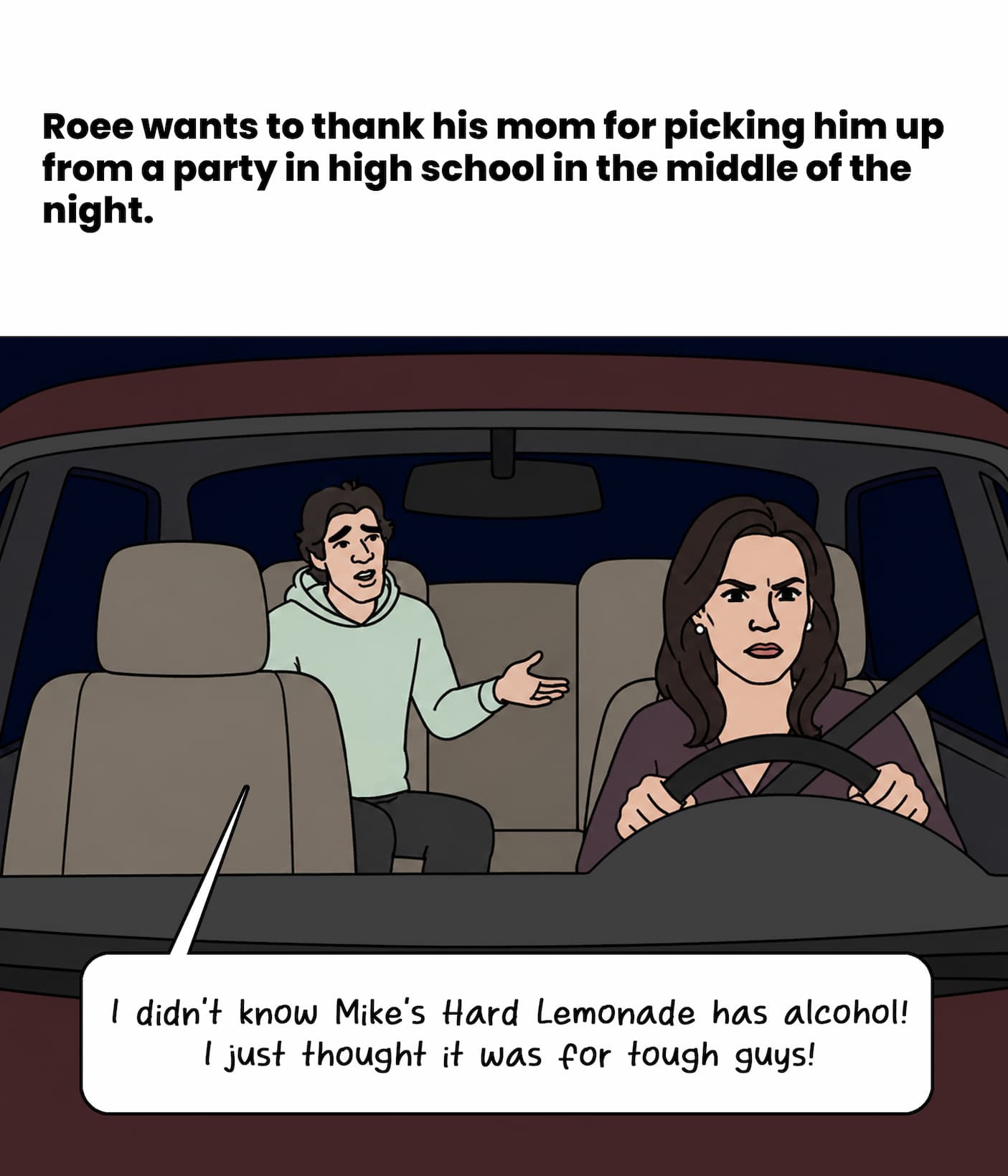 Roee wants to thank his mom for bailing him out
