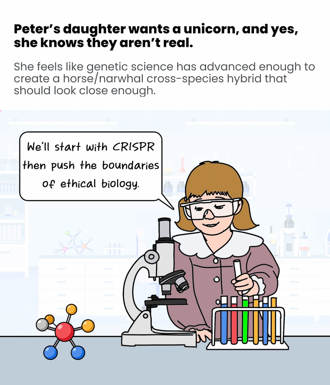 His Daughter Wants a Unicorn