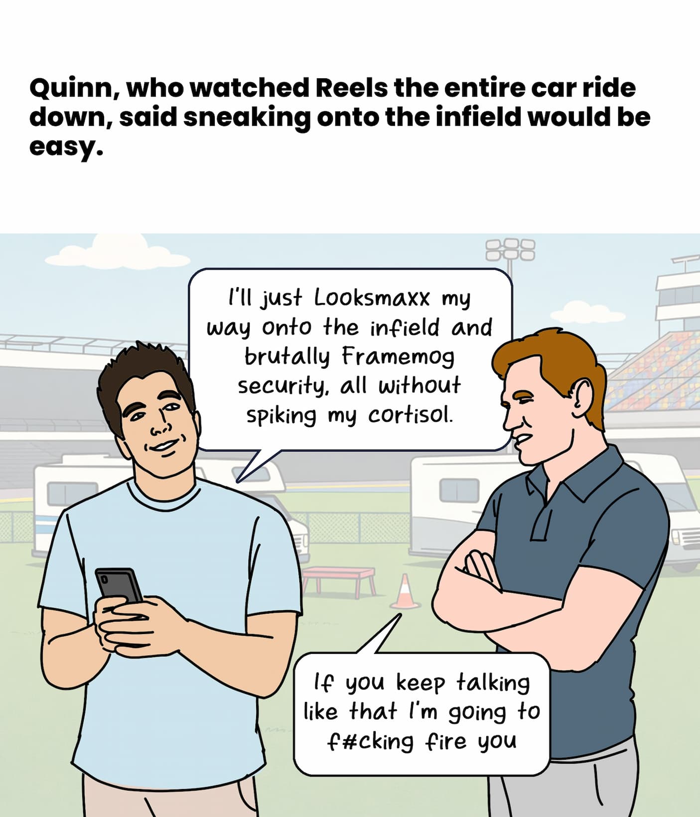 Quinn speaks a new language now