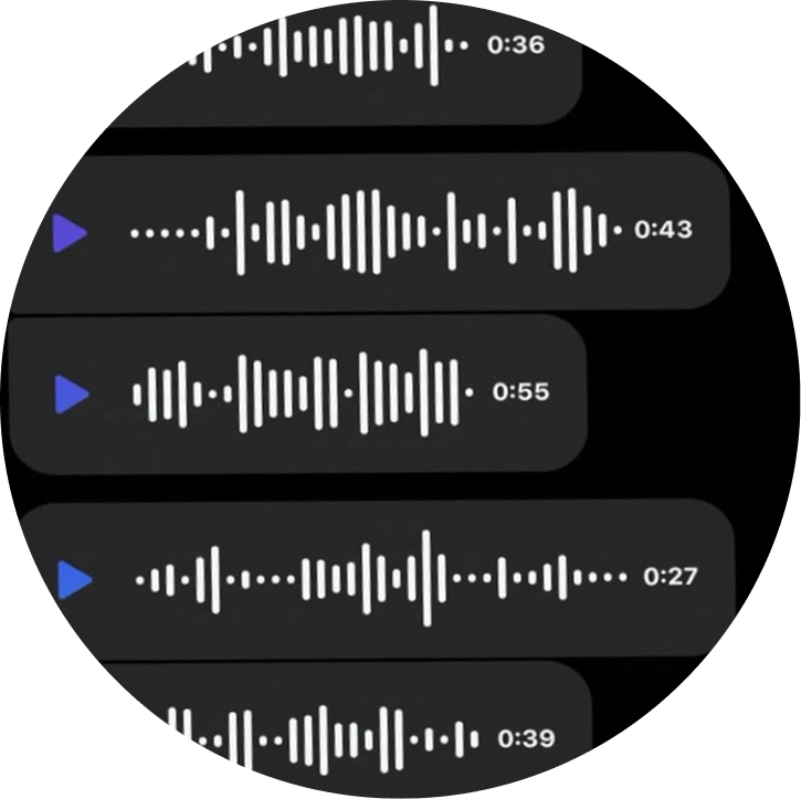 Send surprise voice notes when they least expected it