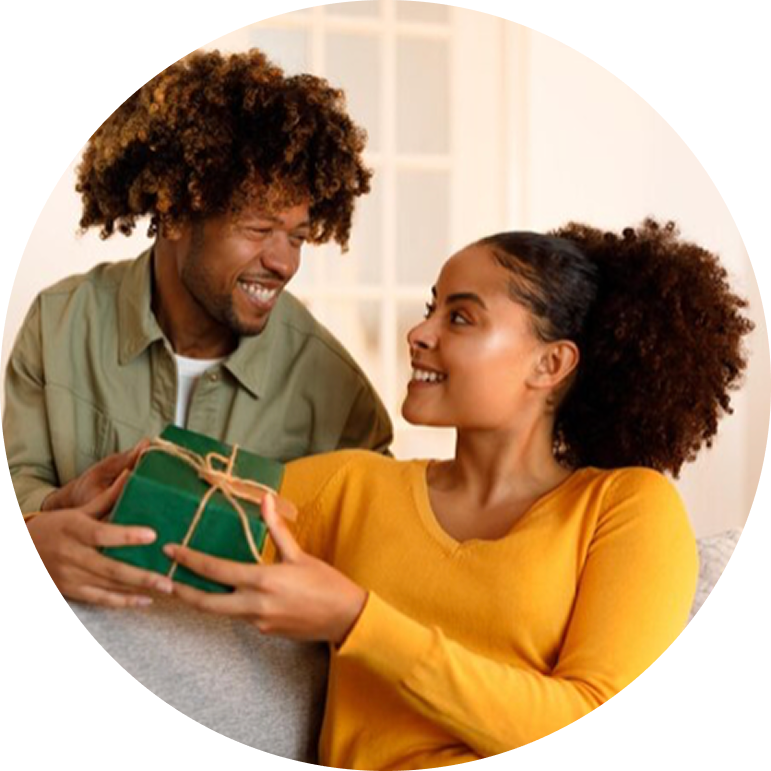 💝   Gifting something  to brighten  their day 