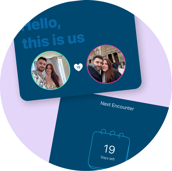 Use a shared countdown calendar to look forward to their next reunion