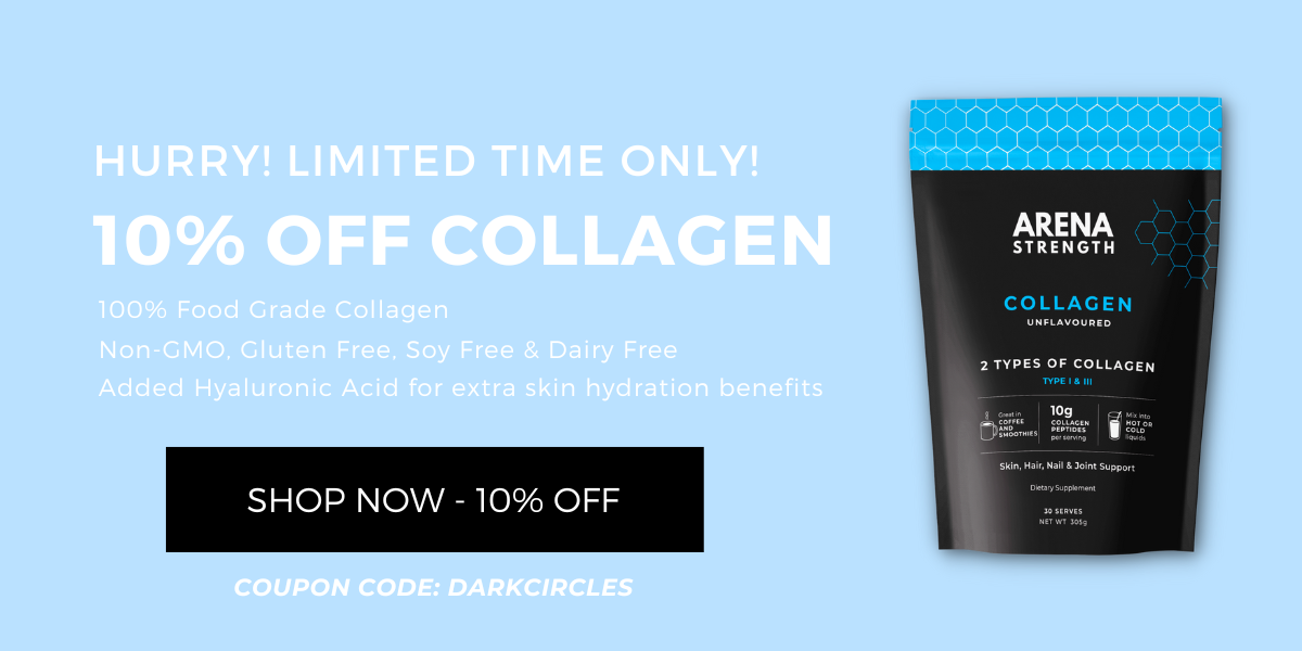 Arena Strength, got dark undereye circles? We can help! Arena Strength