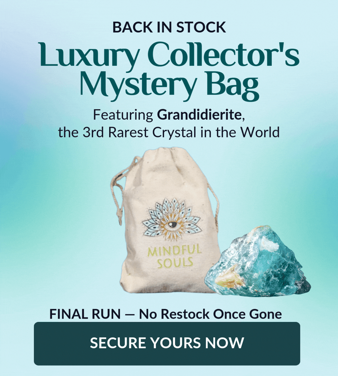 Grandidierite Crystal Mystery Bag (Luxury Collector’s Edition)