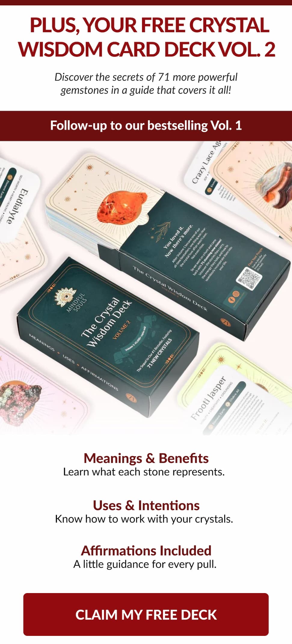 Crystal Advent Calendar (Christmas in July) + free Crystal Wisdom Card Deck Vol. 2