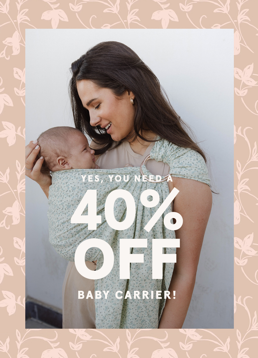 Yes, you need a *40 off* baby carrier! 🤩 WildBird