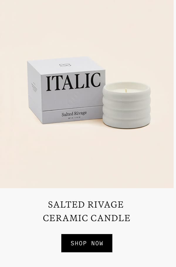 SALTED RIVAGE CERAMIC CANDLE