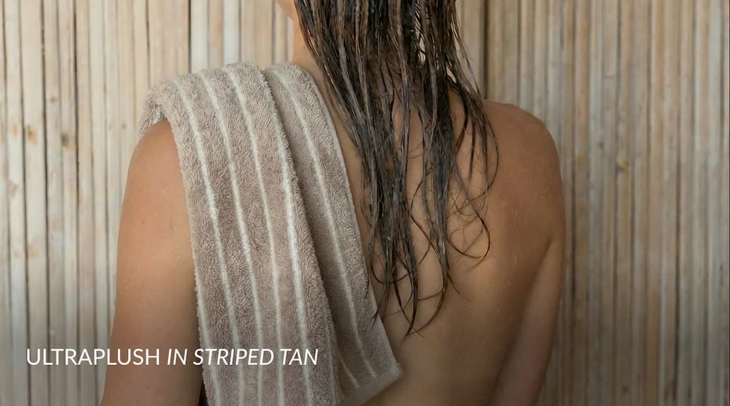 Ultraplush in stripped tan