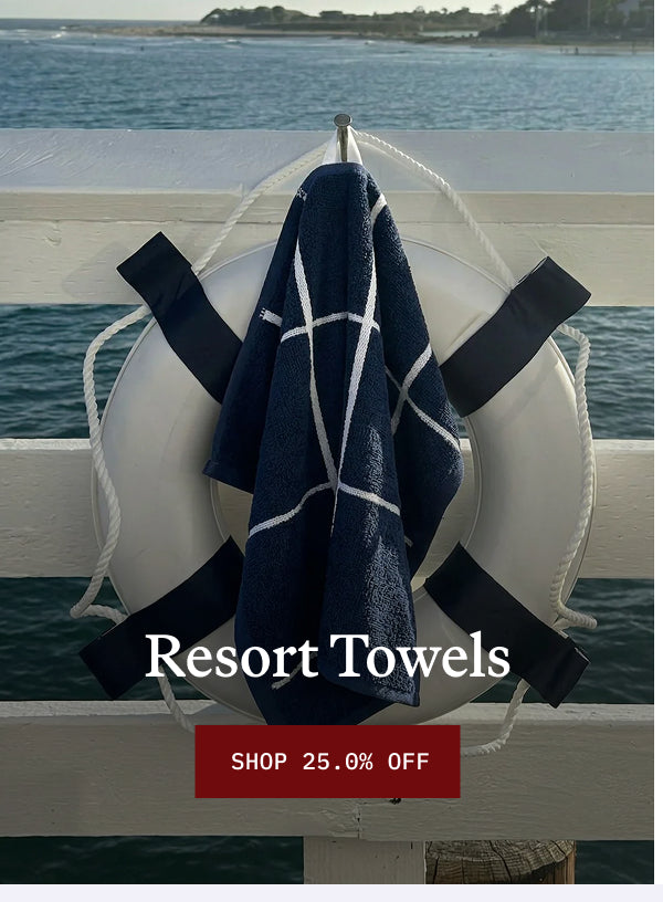 RESORT TOWELS 25.0% OFF