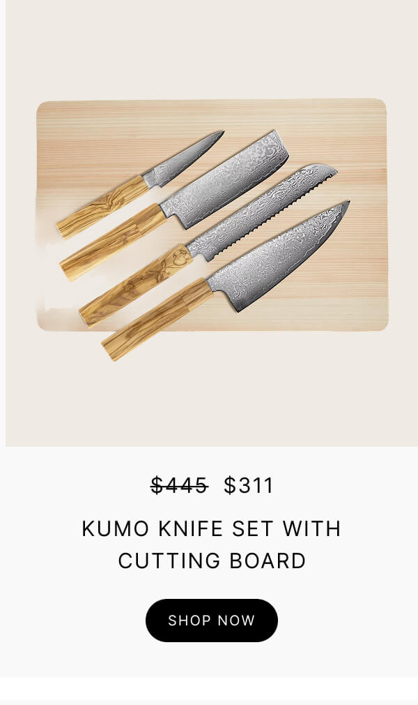 Kumo Knife Set with Knife Block