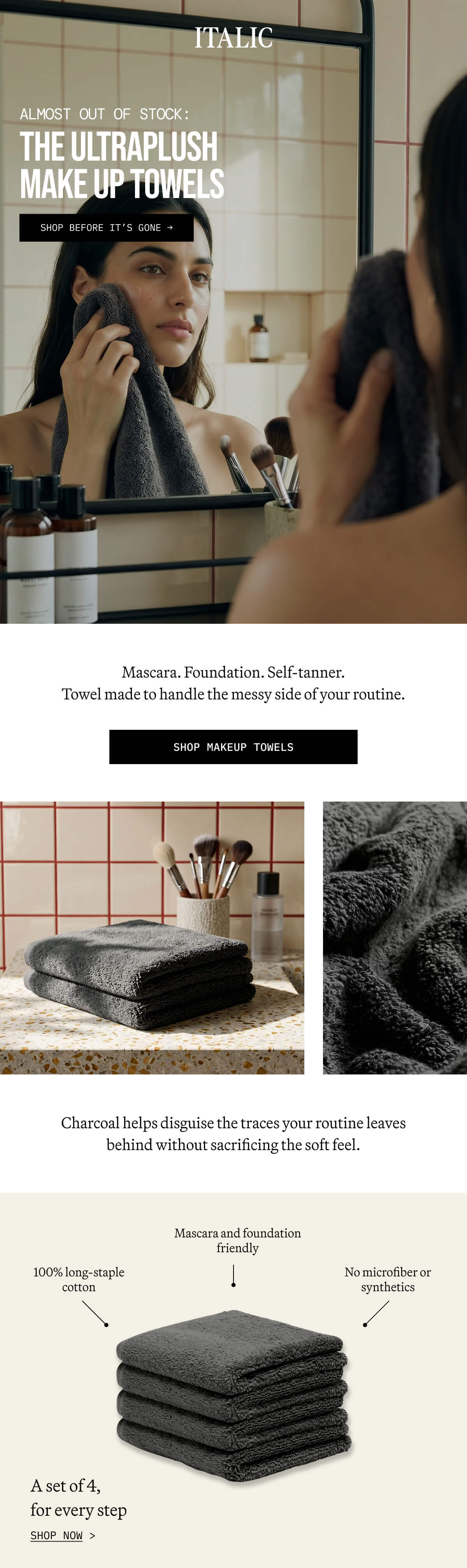 ITALIC | MakeUp Towels Set