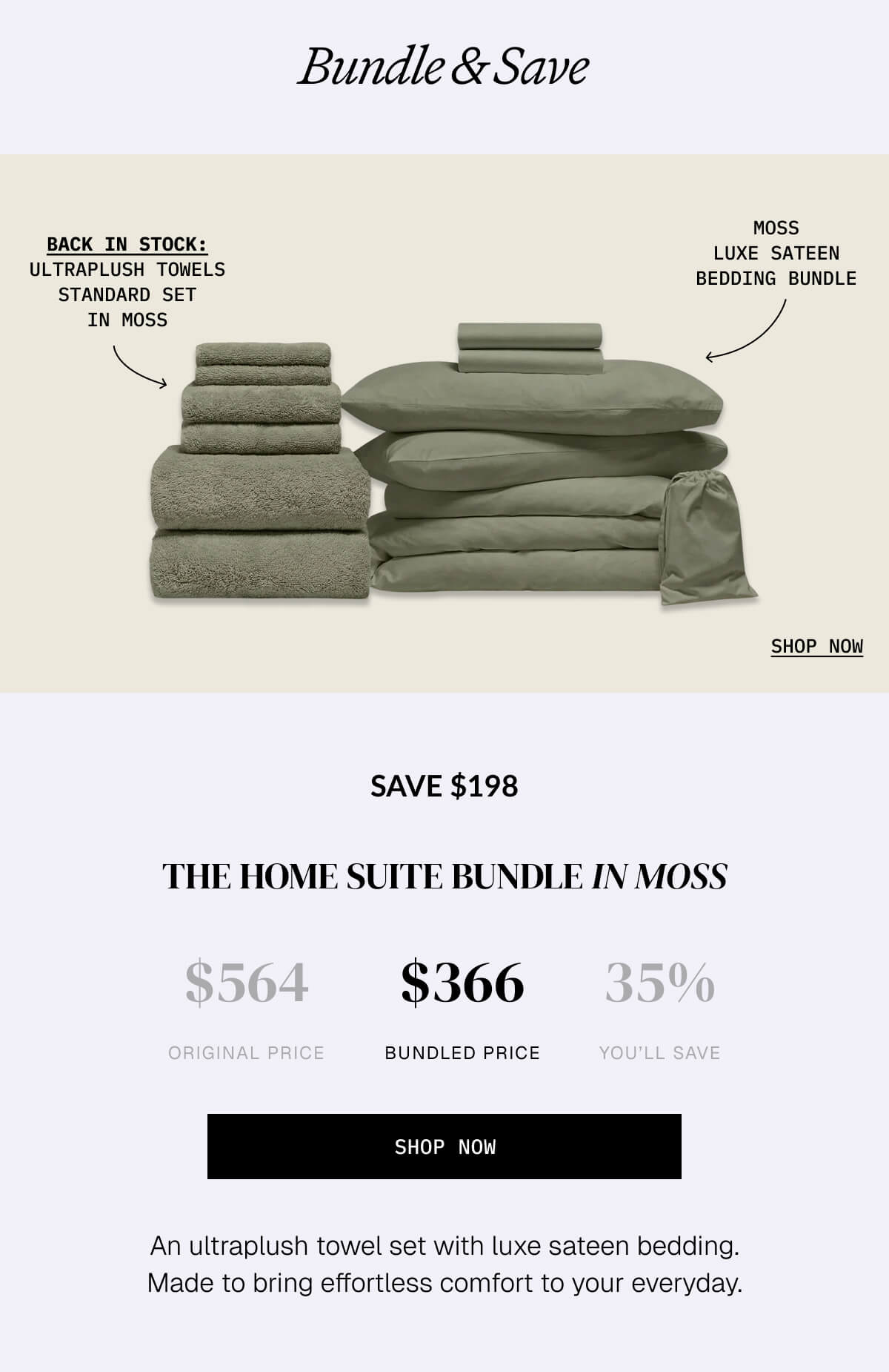 THE HOME SUITE BUNDLE IN MOSS