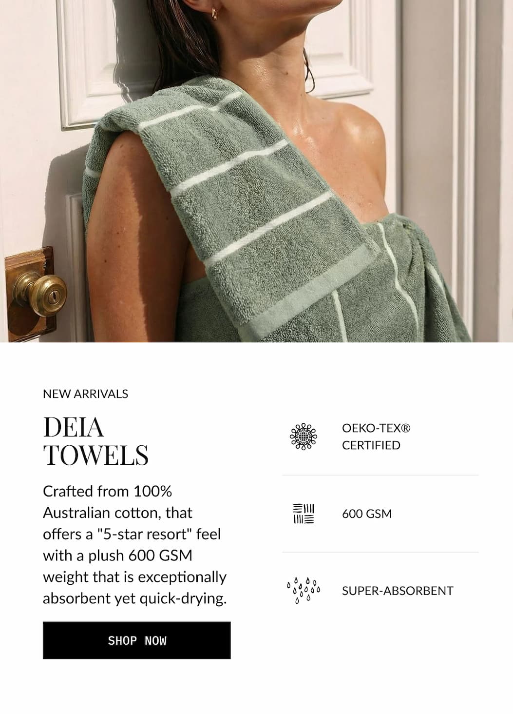 ITALIC | DEIA TOWELS