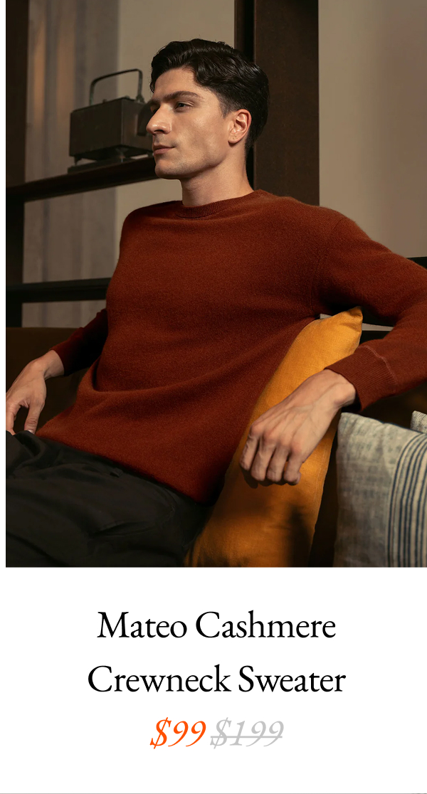 Mateo Cashmere Crewneck Sweater