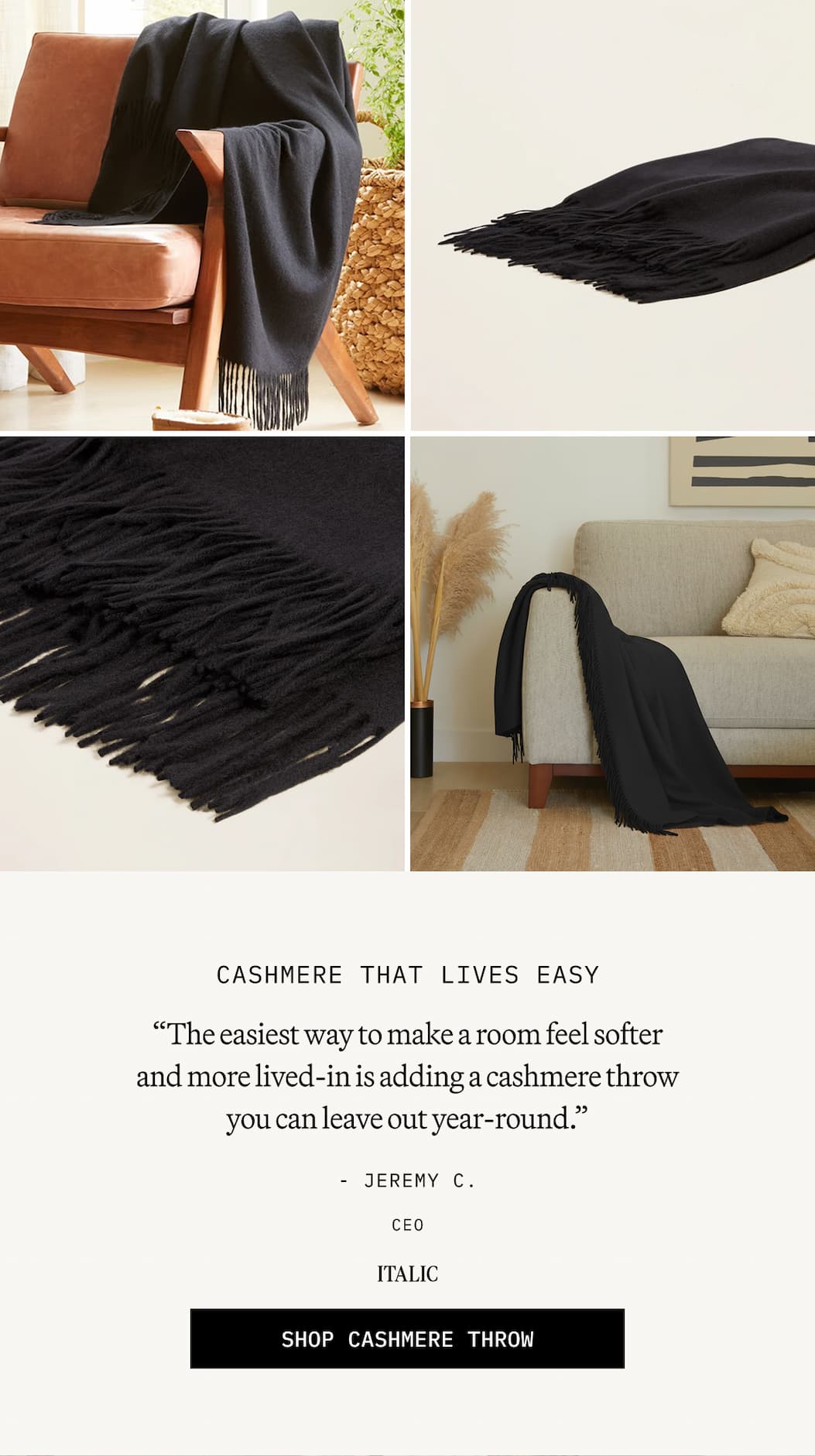 ITALIC | CASHMERE THAT LIVES EASY