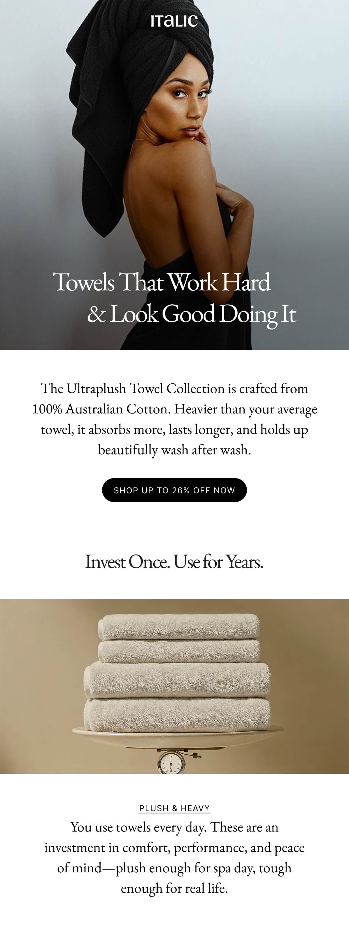 Ultraplush Hotel Quality Towels