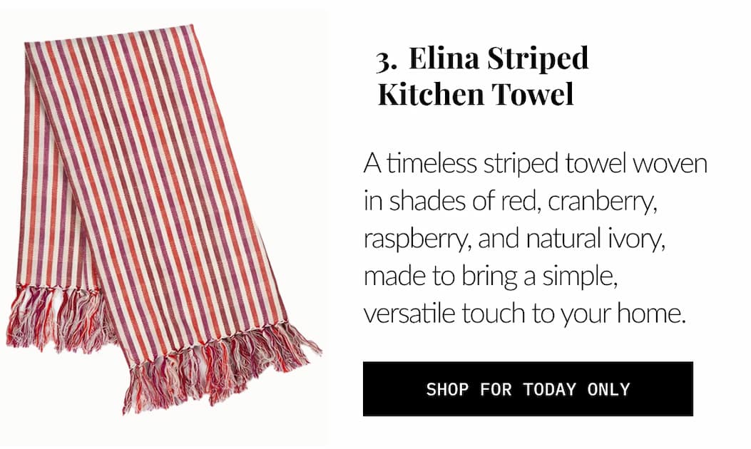 ELIMA STRIPED KITCHEN TOWEL
