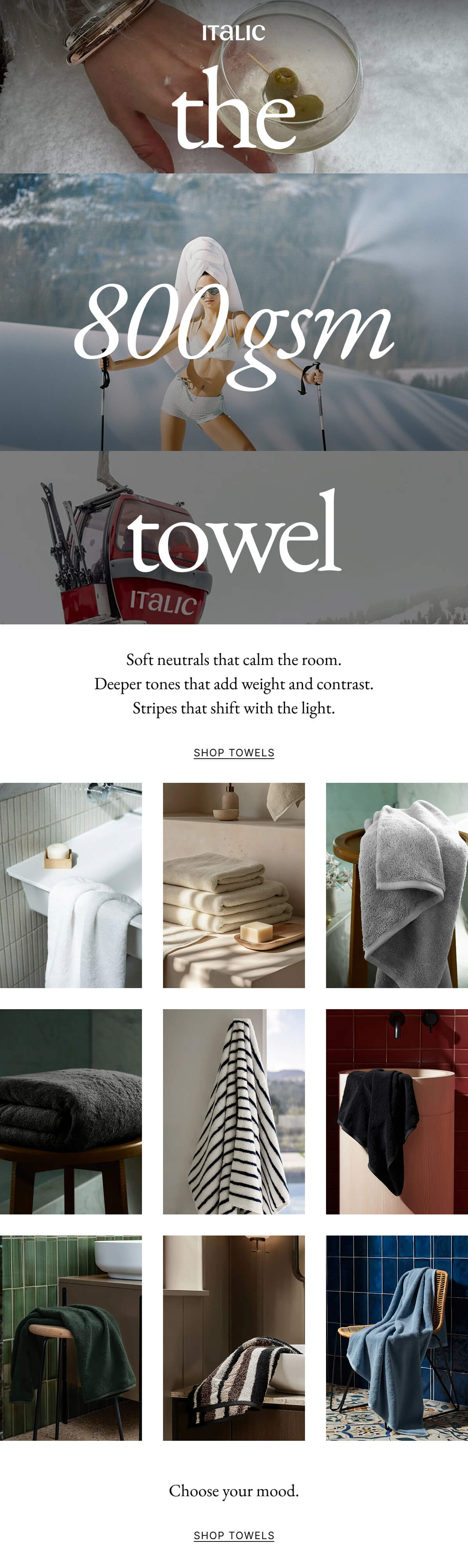 ITALIC | Ultraplush Australian Cotton Towels