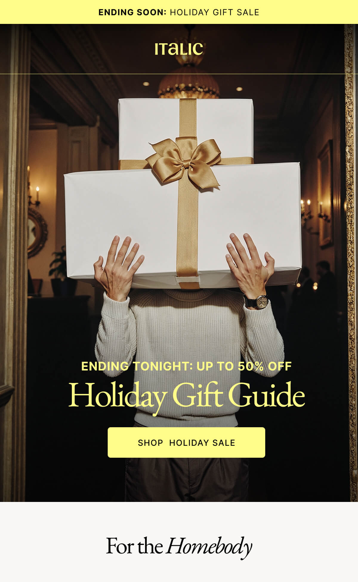 Ending Tonight: Up to 50% OFF | Shop Holiday Sale