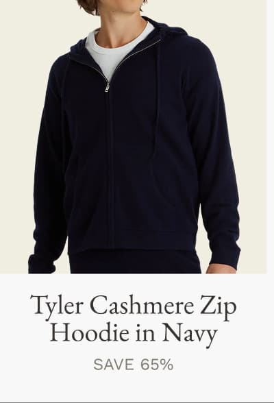 Tyler Cashmere Zip Hoodie