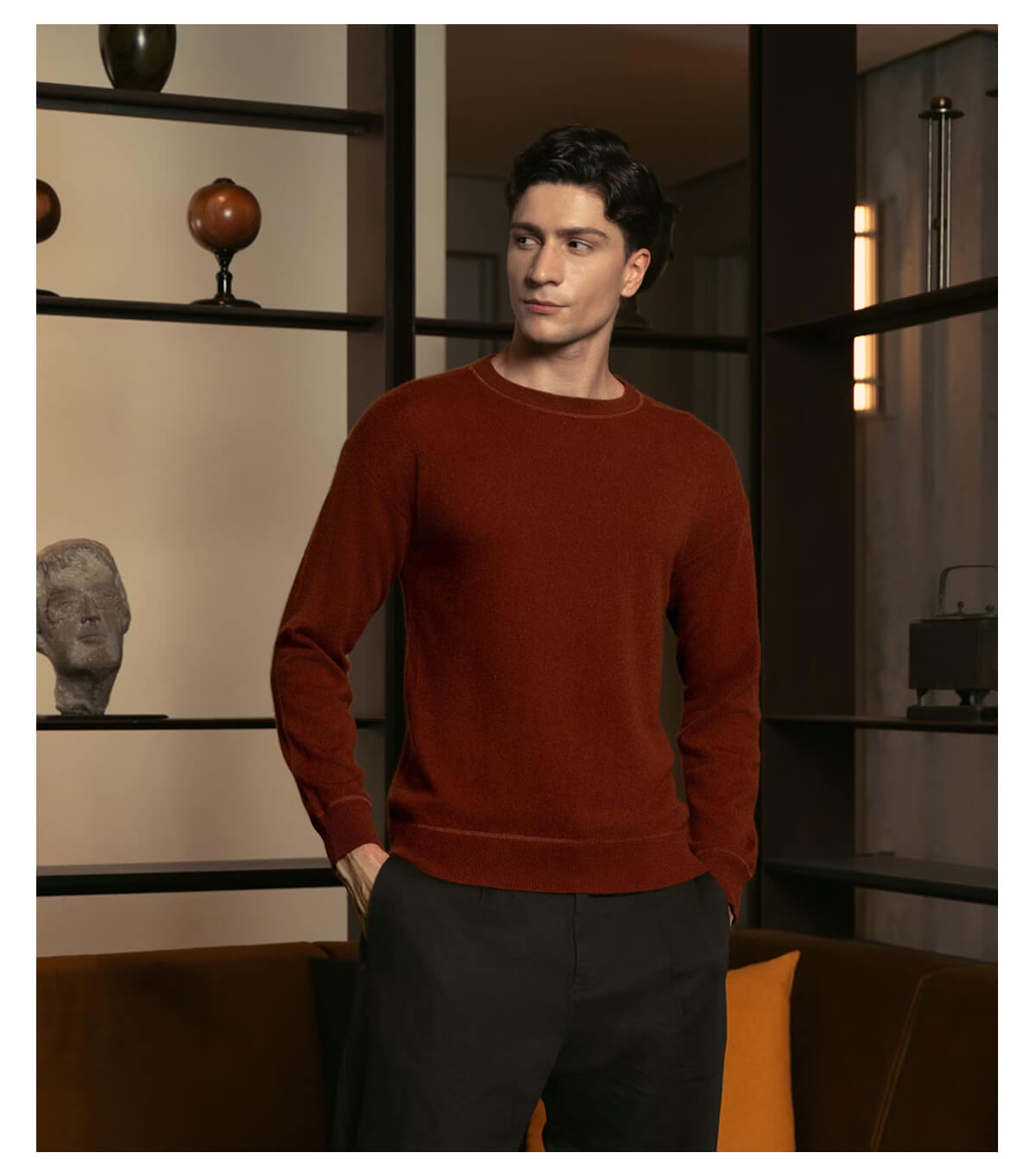 Mateo Cashmere Crewneck Sweater